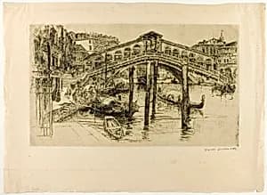 The Rialto, Venice by Frank Duveneck
