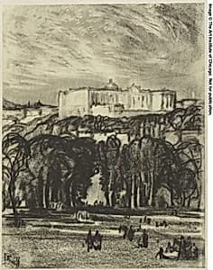 The Royal Palace, Madrid by Joseph Pennell