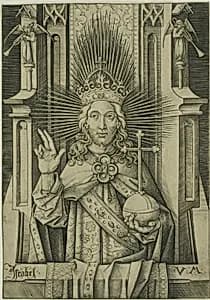 The Saviour by Israhel van Meckenem, the younger