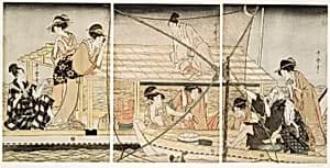 The Scoop-Net by Kitagawa Utamaro