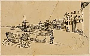 The Shore by Rodolphe Bresdin