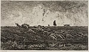 The Shower by Charles François Daubigny