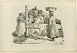 The Sleeping Fishmonger by Jean Louis André Théodore Géricault