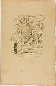 The Steps, Luxembourg by James McNeill Whistler