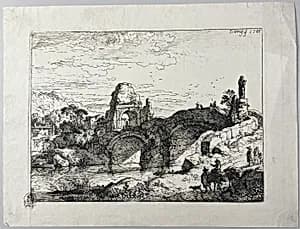 The Stone Bridge by Christian Wilhelm Ernst Dietrich