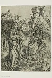 The Temptation of Christ by Master of the Strache Altar
