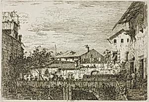 The Terrace, from Vedute by Canaletto