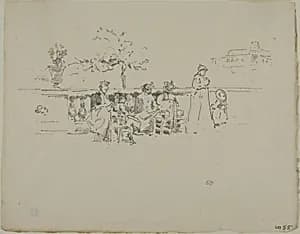 The Terrace, Luxembourg by James McNeill Whistler