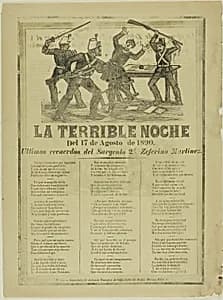 The Terrible Night by José Guadalupe Posada
