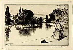 The Towing Path by Francis Seymour Haden