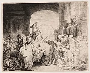 The Triumph of Mordecai by Rembrandt van Rijn