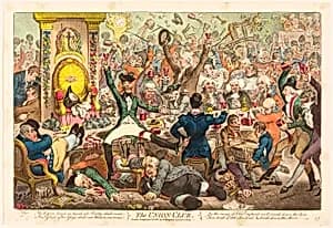 The Union Club by James Gillray