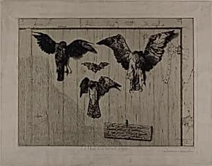 The Upper Part of a Door by Félix Henri Bracquemond