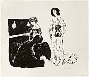 The Violin Concert by Edvard Munch