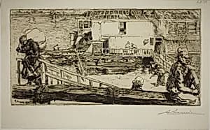 The Washhouse by Louis Auguste Lepère