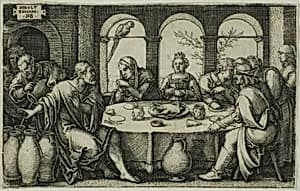 The Wedding at Cana by Hans Sebald Beham