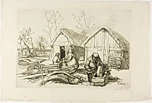 The Woodcutter's House by Louis Auguste Lepère