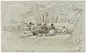 The Woodcutters' Repast by John Linnell