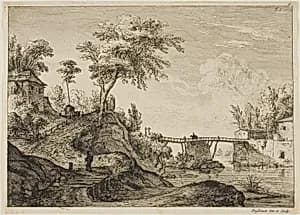 The Wooden Bridge by Jean Jacques de Boissieu
