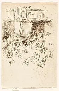 Theatre, Loches by James McNeill Whistler
