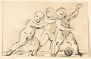 Three Putti at Play by Thomas Stothard