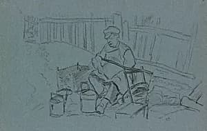 Tinker with His Tools by Camille Pissarro