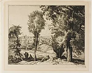 To Gentilly by Louis Auguste Lepère
