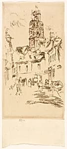 Tour Saint Antoine, Loches by James McNeill Whistler