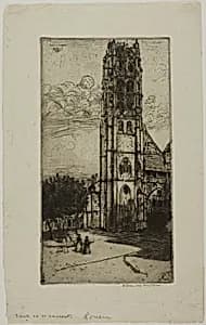 Tour St. Laurent, Rouen by Donald Shaw MacLaughlan