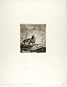 Traveler on Horseback by Charles Émile Jacque