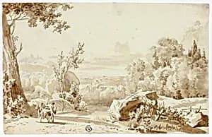 Travelers in a Landscape by Juan Cristobal
