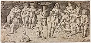 Twelve Cupids Playing