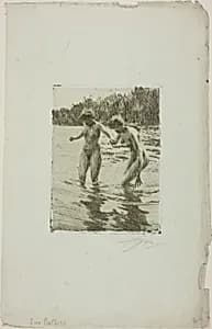 Two Bathers by Anders Zorn