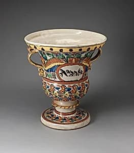 Two-Handled Jardiniere by Talavera Poblana