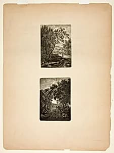 Two Italian Landscapes by Wilhelm Alexander Wolfgang von Kobell