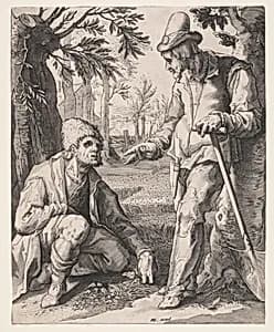 Two Peasants by Jacob Matham