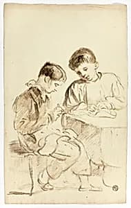 Two School Boys by Thomas Jones Barker