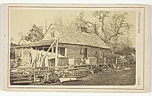 Untitled (Cabin with well) by Henry S. Peck