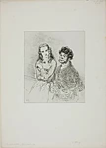 Untitled (Father and Daughter) by Paul Gavarni