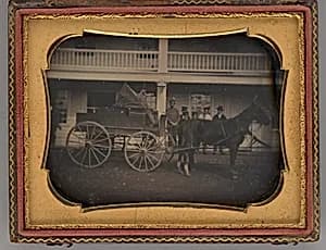 Untitled (Horse-Drawn Carriage) by Unknown