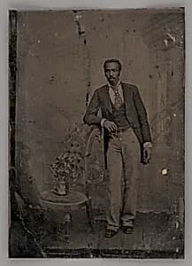 Untitled (Portrait of a Standing Man) by Unknown Maker