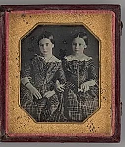 Untitled (Portrait of Two Girls) by Unknown Maker