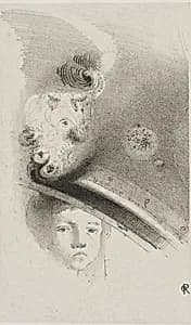 Untitled Trial Lithograph by Odilon Redon