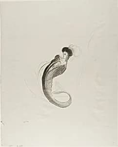 Untitled Trial Lithograph by Odilon Redon