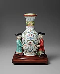 Vase with European Figures by Unknown