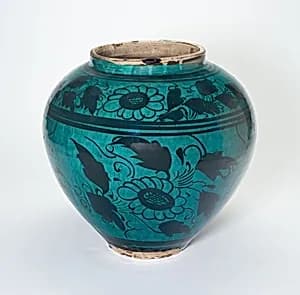 Vase with Stylized Flowers by Unknown