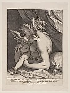 Venus and Cupid by Cornelis Galle, I