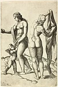 Portrait of School of Marcantonio Raimondi