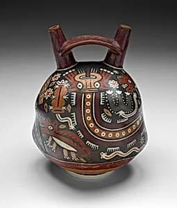 Vessel with Painted Landscape by Nasca