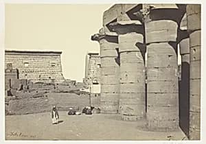 View at Luxor by Francis Frith